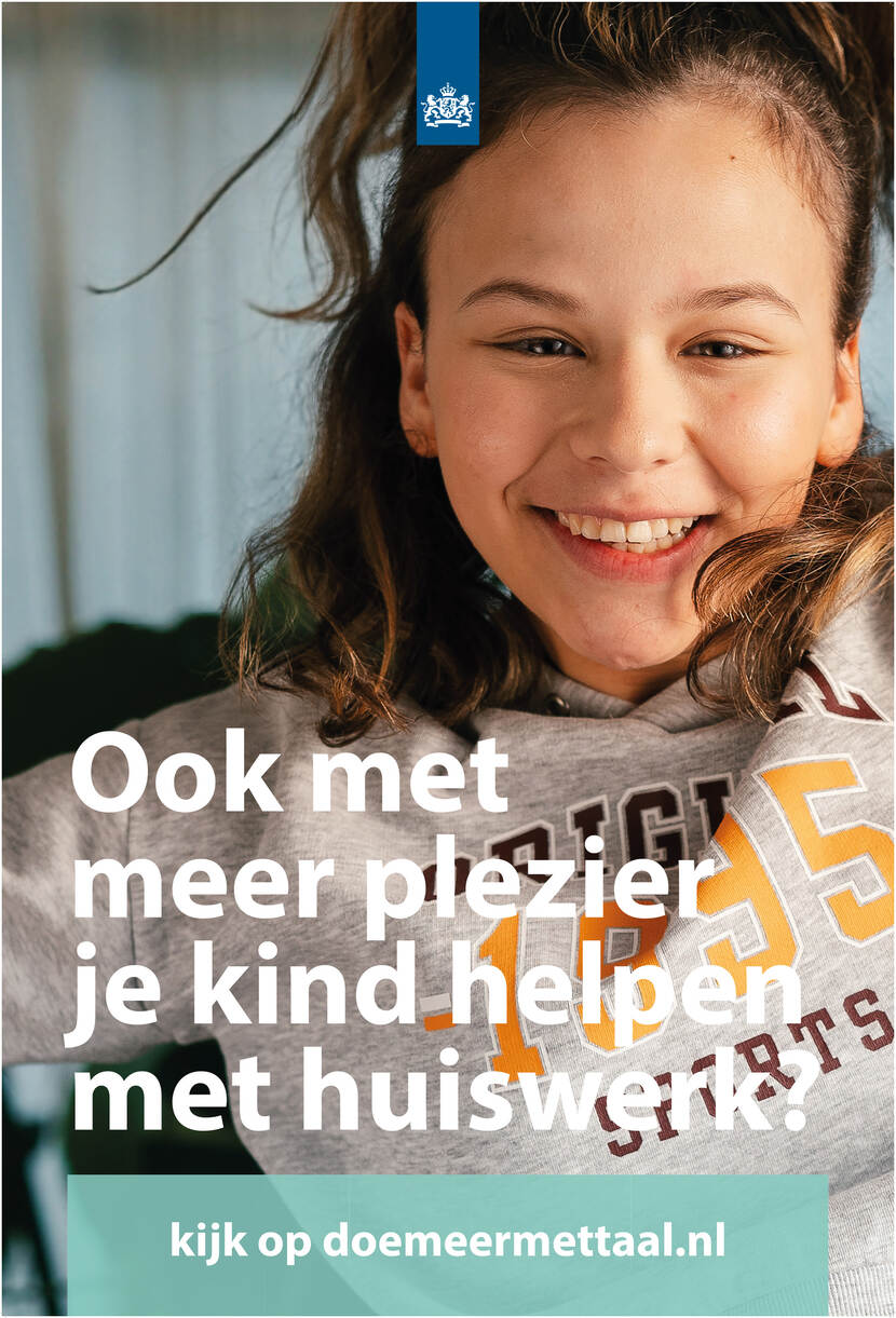 Ook met meer plezier je kind helpen met huiswerk? Kijk op DoeMeerMetTaal.nl